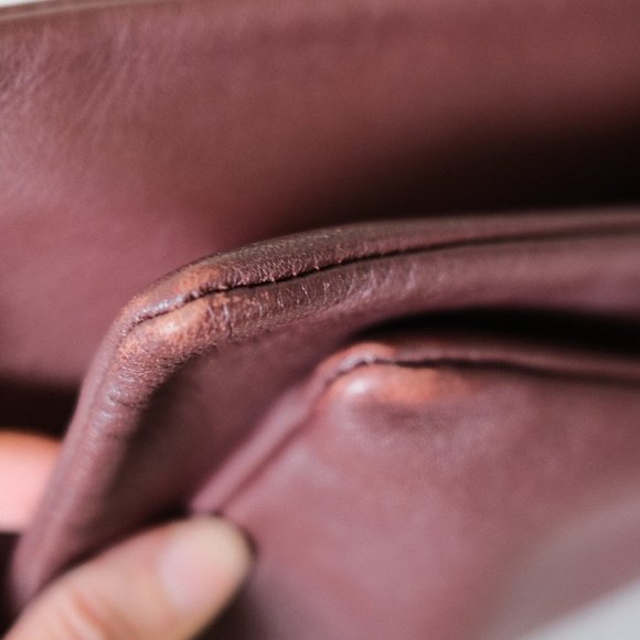 Celine Lambskin Large Trio Crossbody Bag Burgundy - Picture 5 of 11
